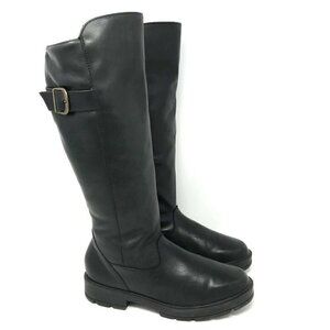 Wanderlust Riding Boots Black Zip Leather 6.5